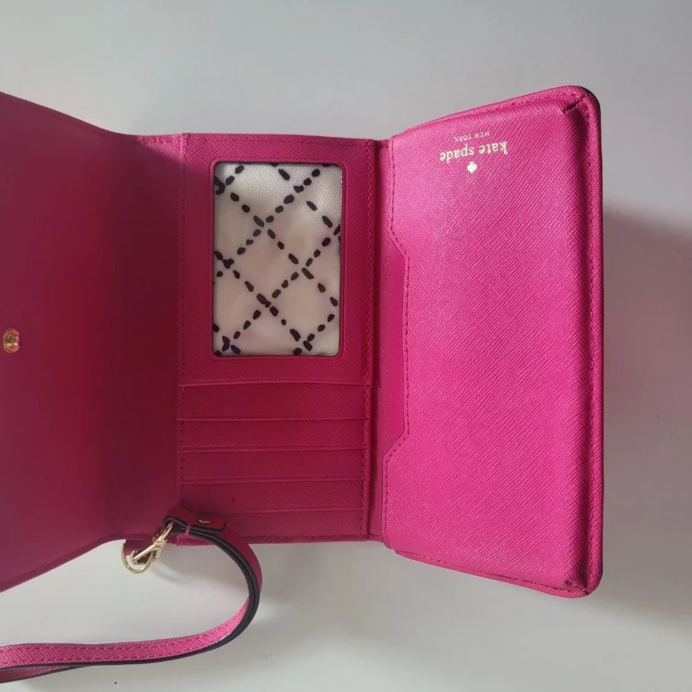 Kate Spade Newbury Lane leather Loden Satchel Crossbody bag + matching wallet - Picture 7 of 11